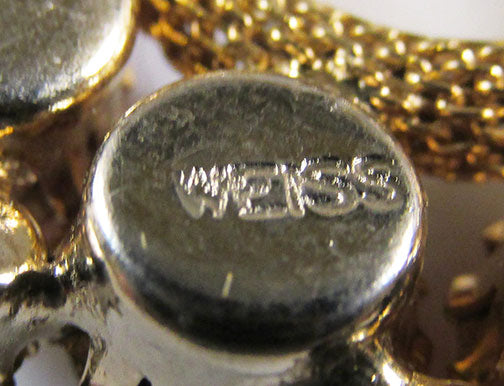Weiss Vintage 1950s Eye-Catching Mid Century Mesh Circle Pin