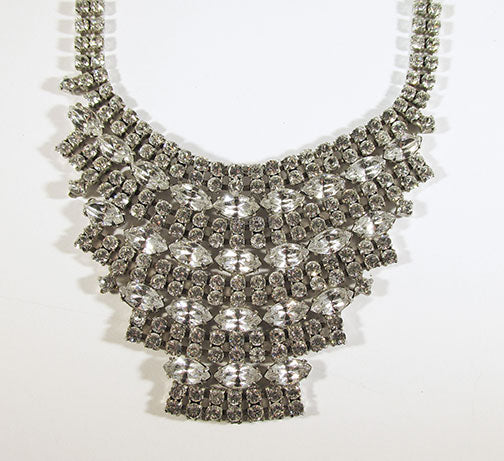 Vintage Mid Century 1950s Glamorous Bib Necklace