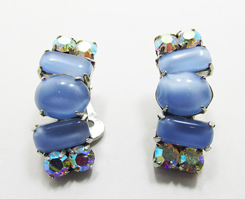 Kiki | Temple St. Clair | 18K Classic Trio Earrings | Blue Moonstone - Kiki